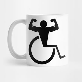 Wheelchair Bodybuilder Logo Mug